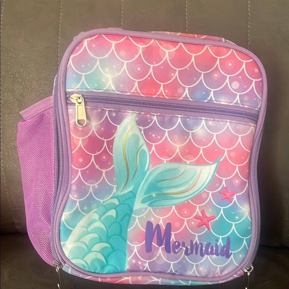 Mermaid Kids Lunch bag- Purple and Pink
